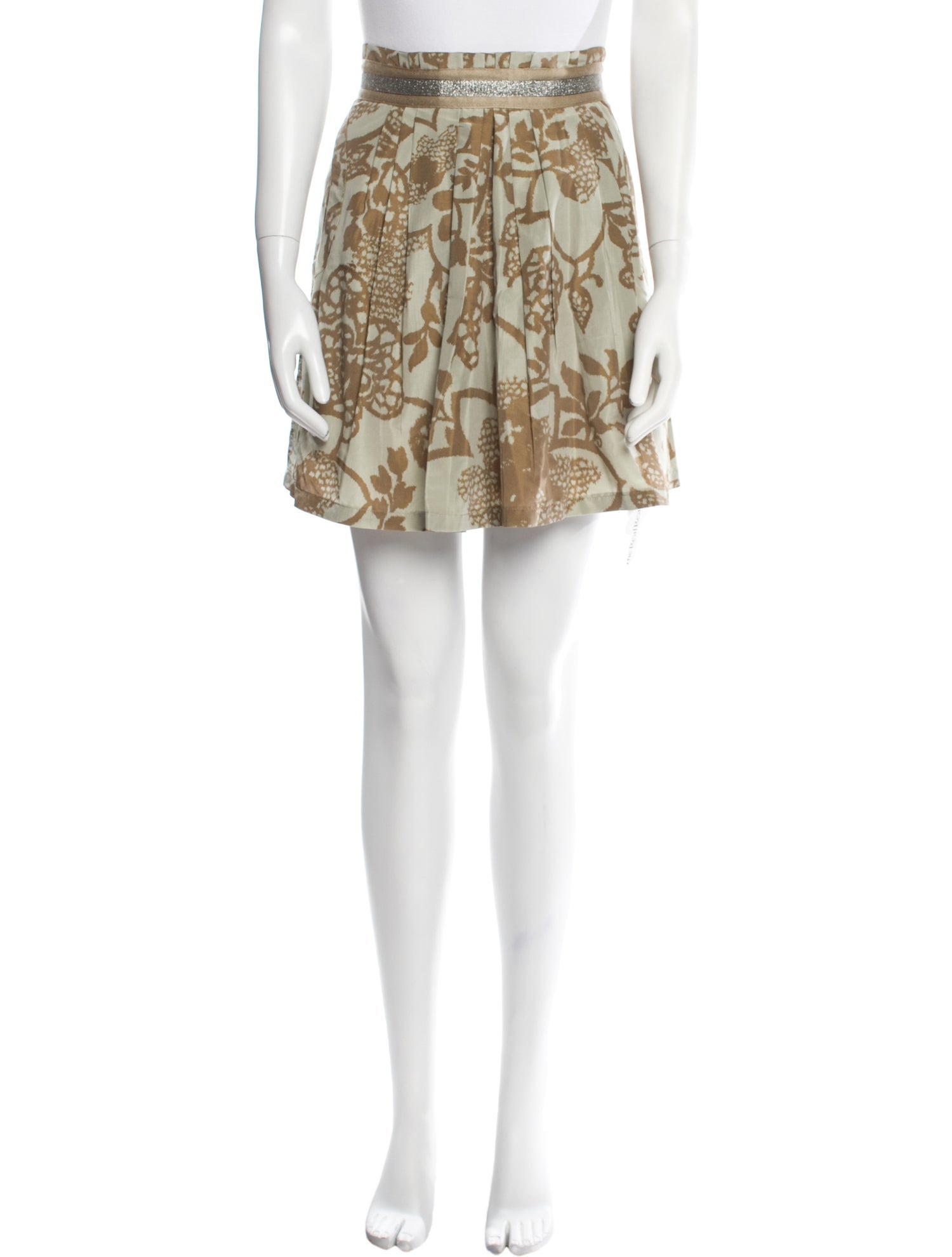 Lela Rose Printed Mini Skirt