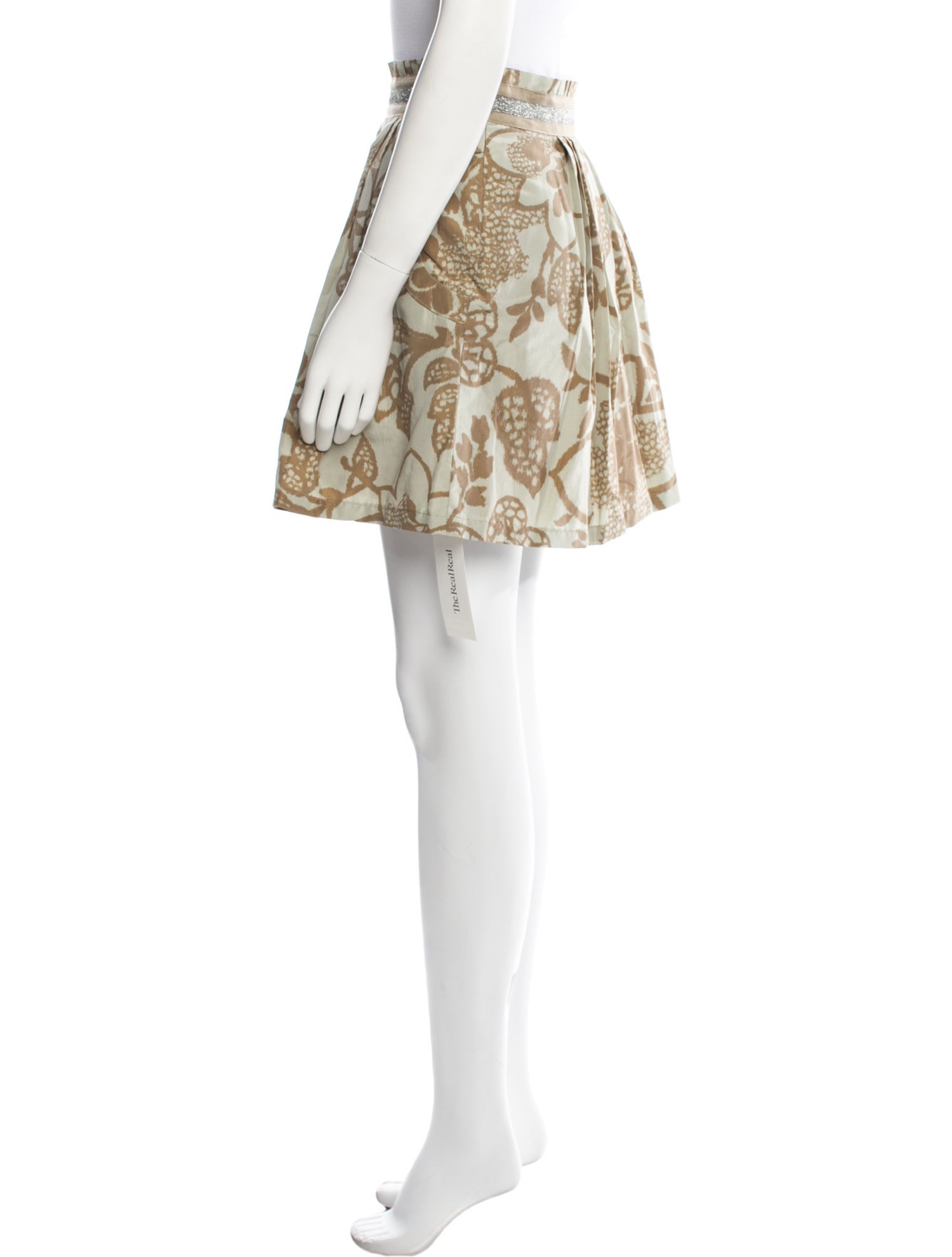 Lela Rose Printed Mini Skirt