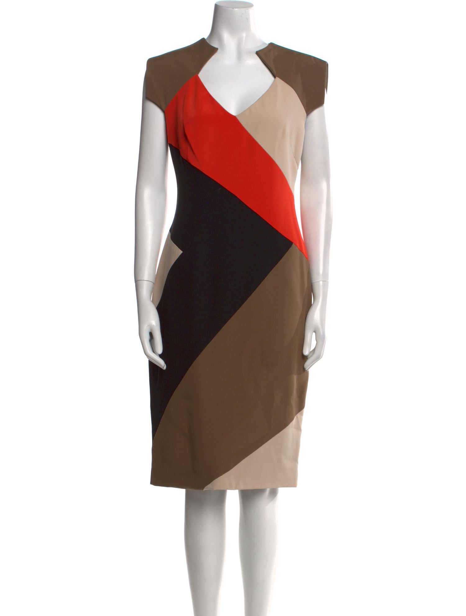 Lela Rose Silk Knee-Length Dress