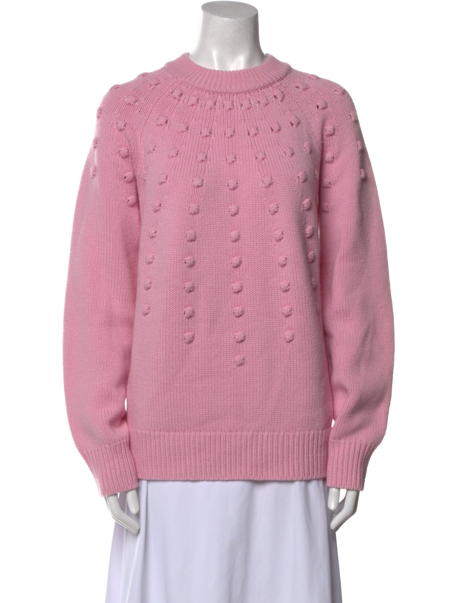 Lela Rose Wool Crew Neck Sweater