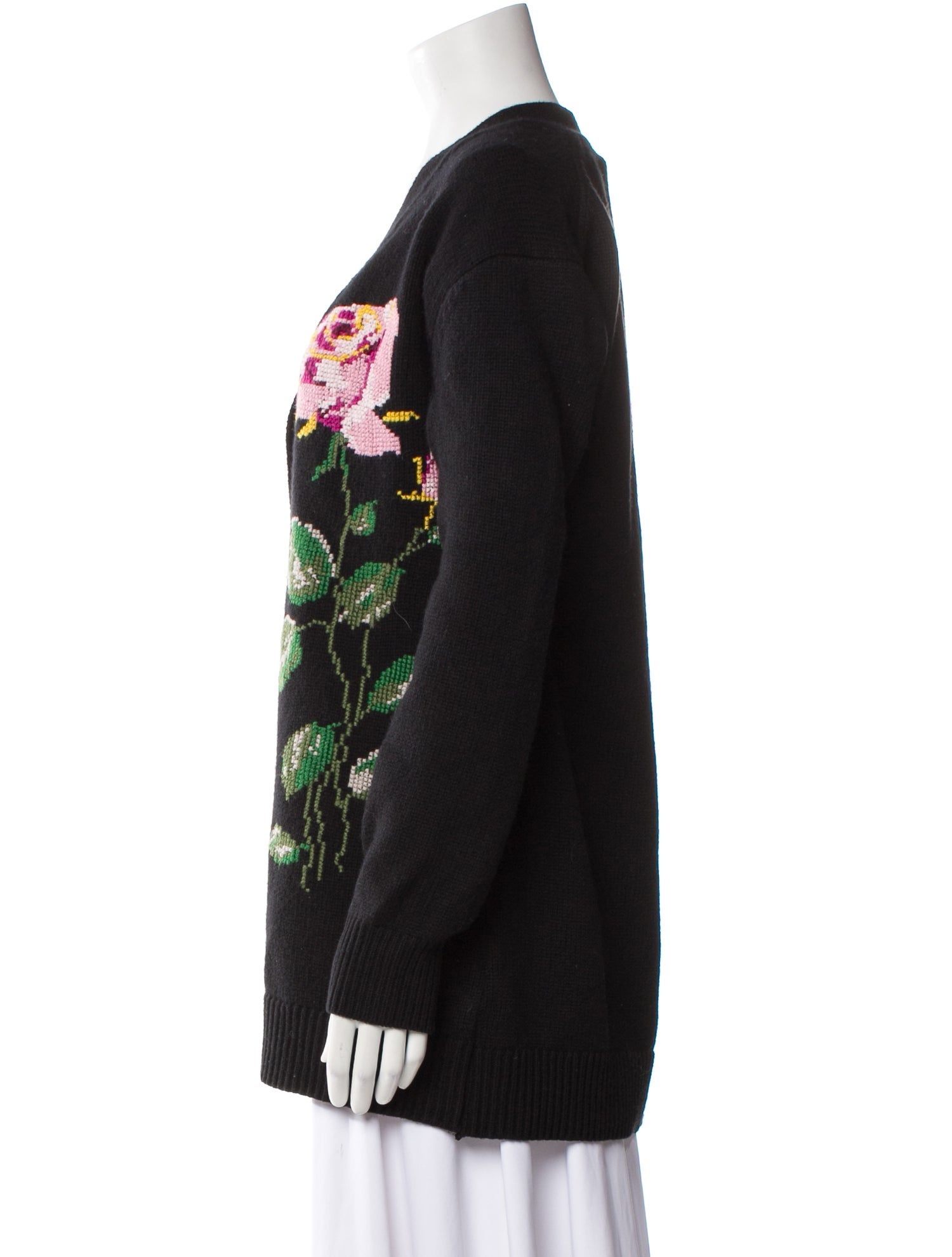 Lela Rose Wool Printed Sweater