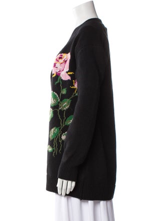 Lela Rose Wool Printed Sweater