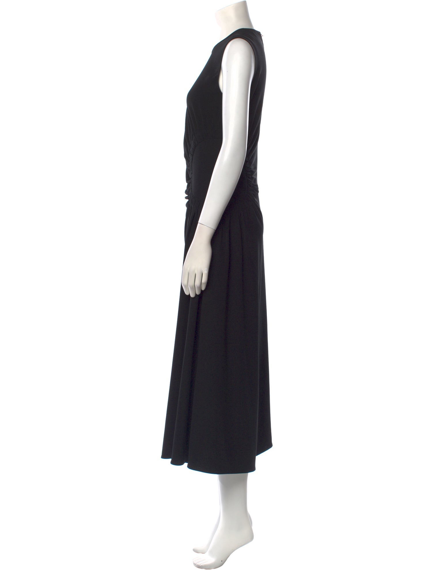Lela Rose Crew Neck Long Dress