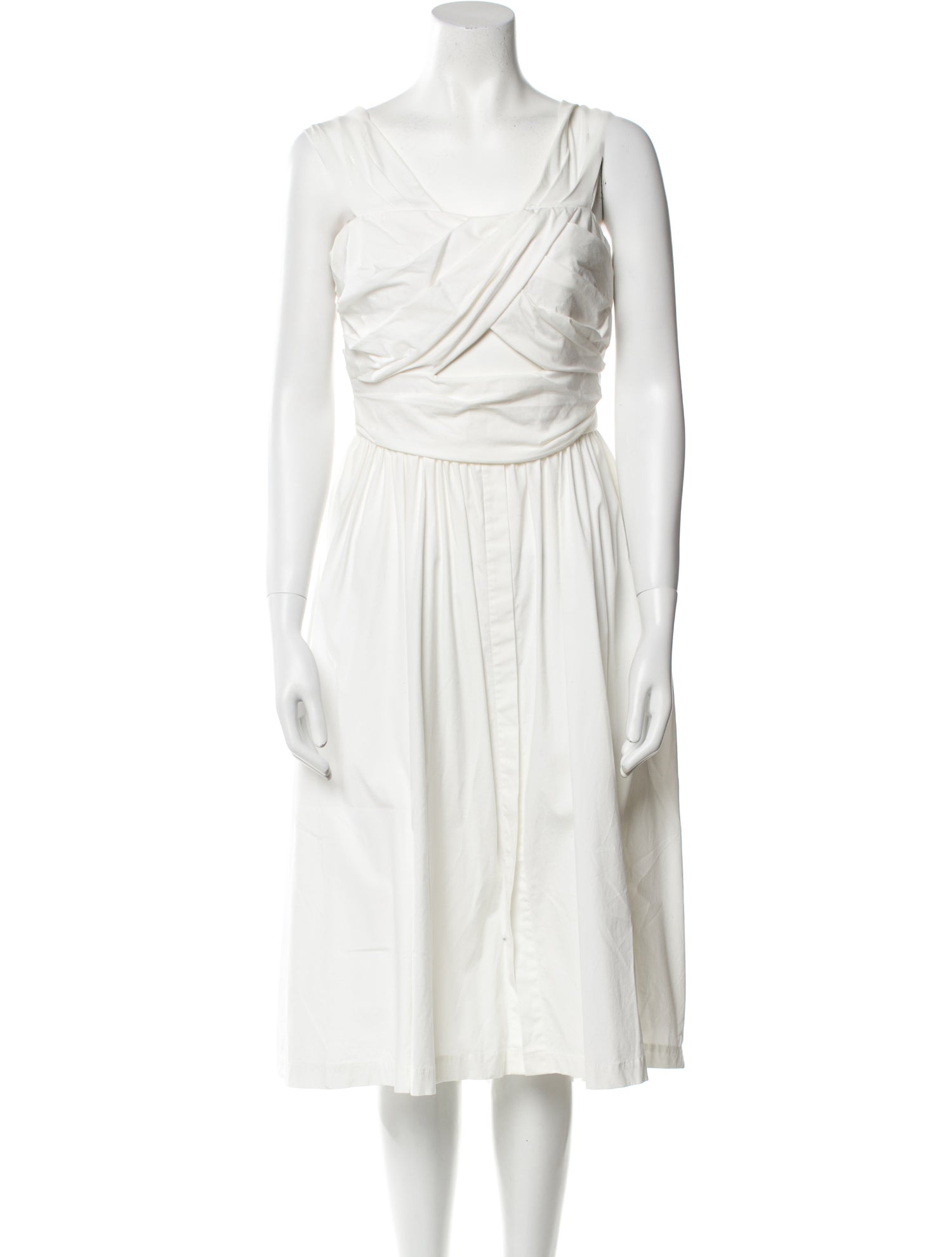 Lela Rose Cowl Neck Midi Length Dress