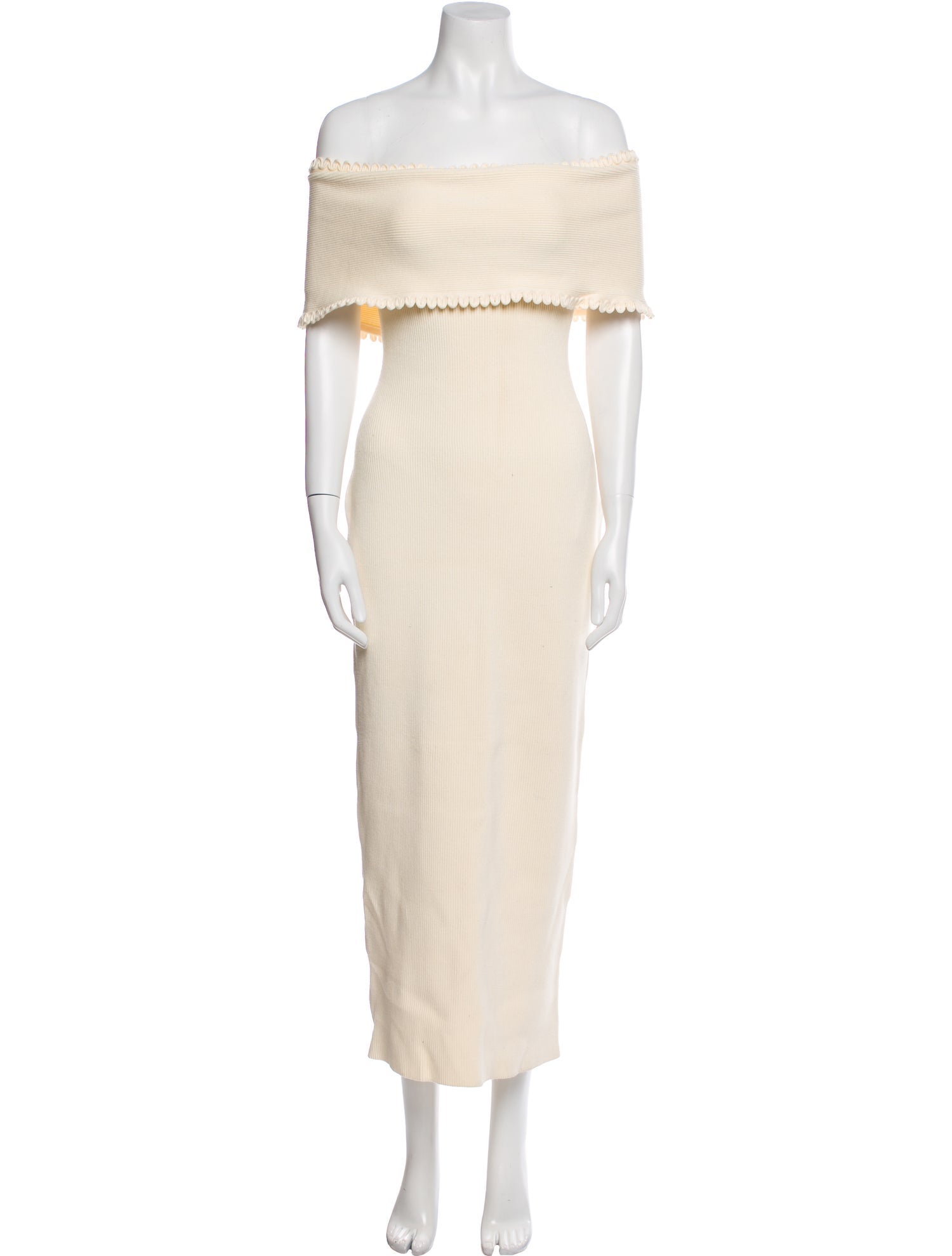 Lela Rose Off-The-Shoulder Long Dress