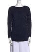Lela Rose Wool Bateau Neckline Sweater