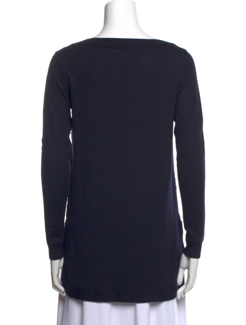 Lela Rose Wool Bateau Neckline Sweater