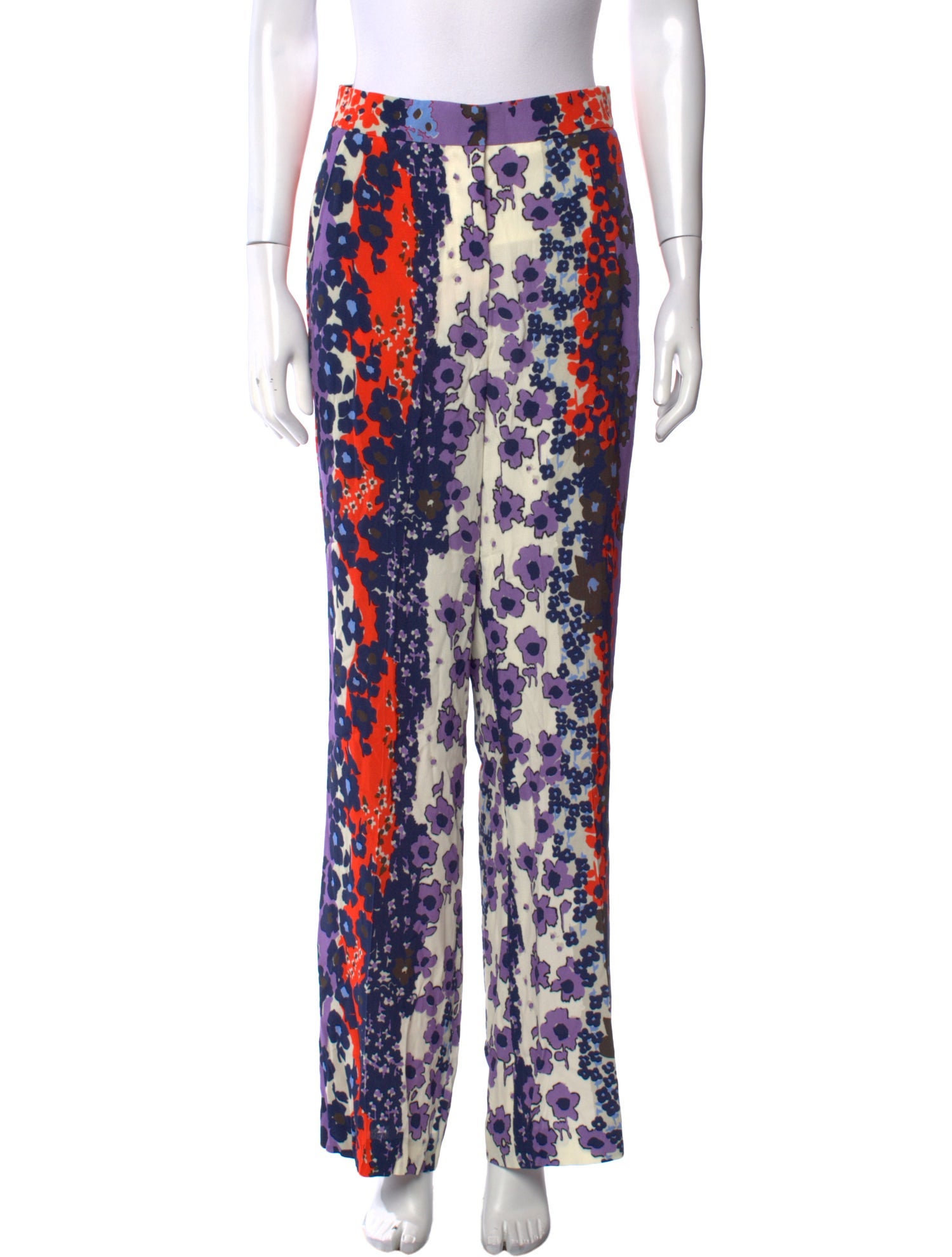 Lela Rose Printed Wide Leg Pants