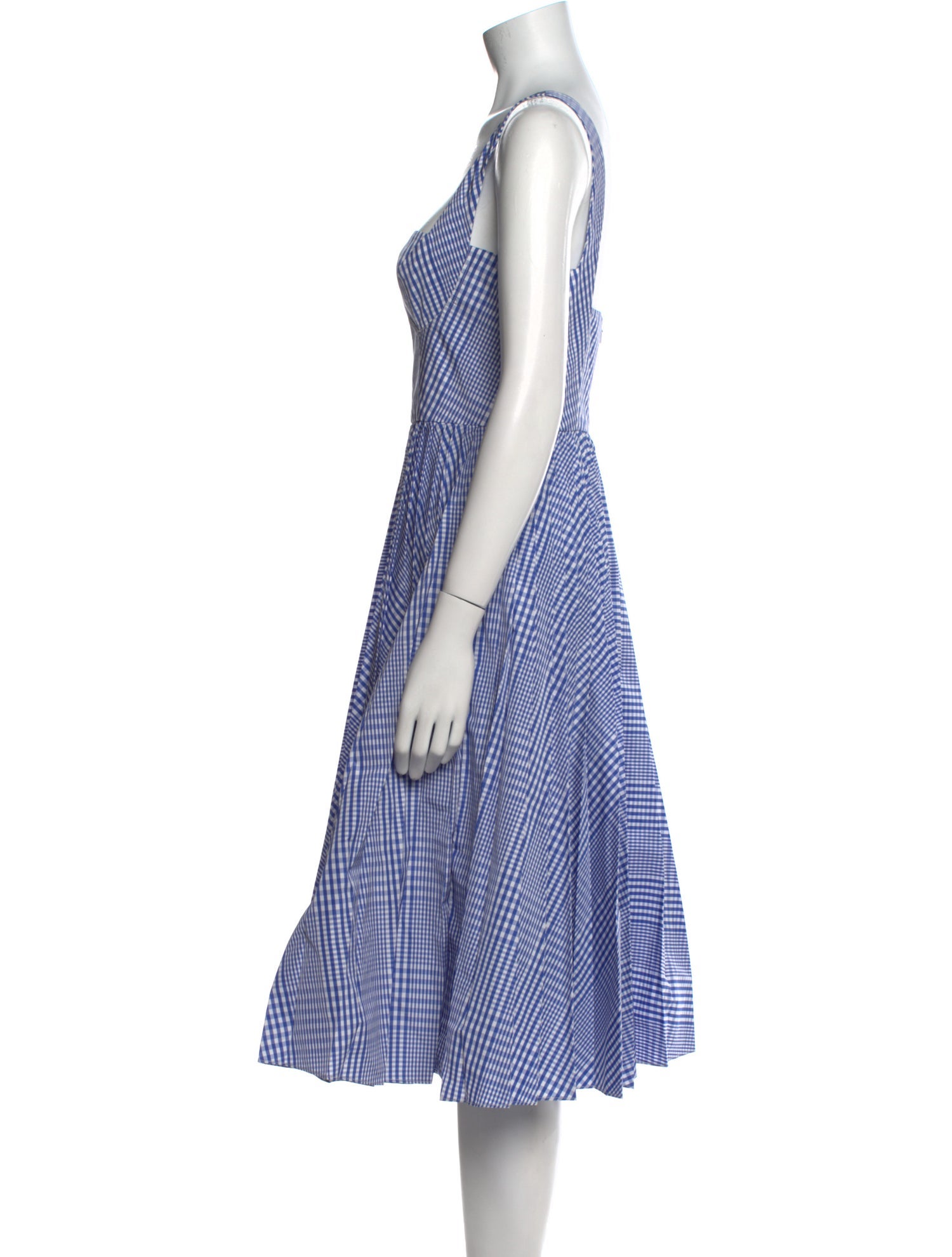 Lela Rose Plaid Print Midi Length Dress w/ Tags