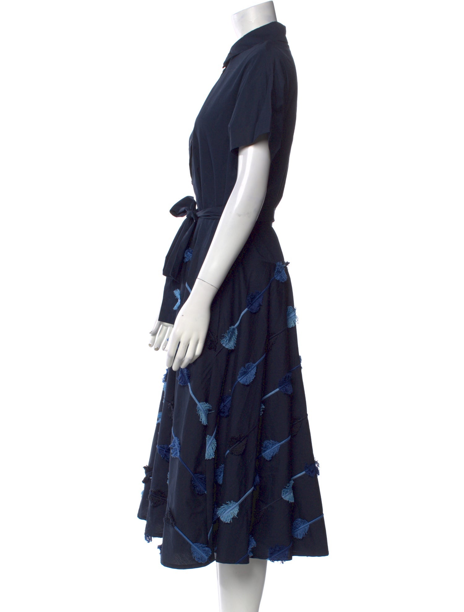 Lela Rose Printed Midi Length Dress