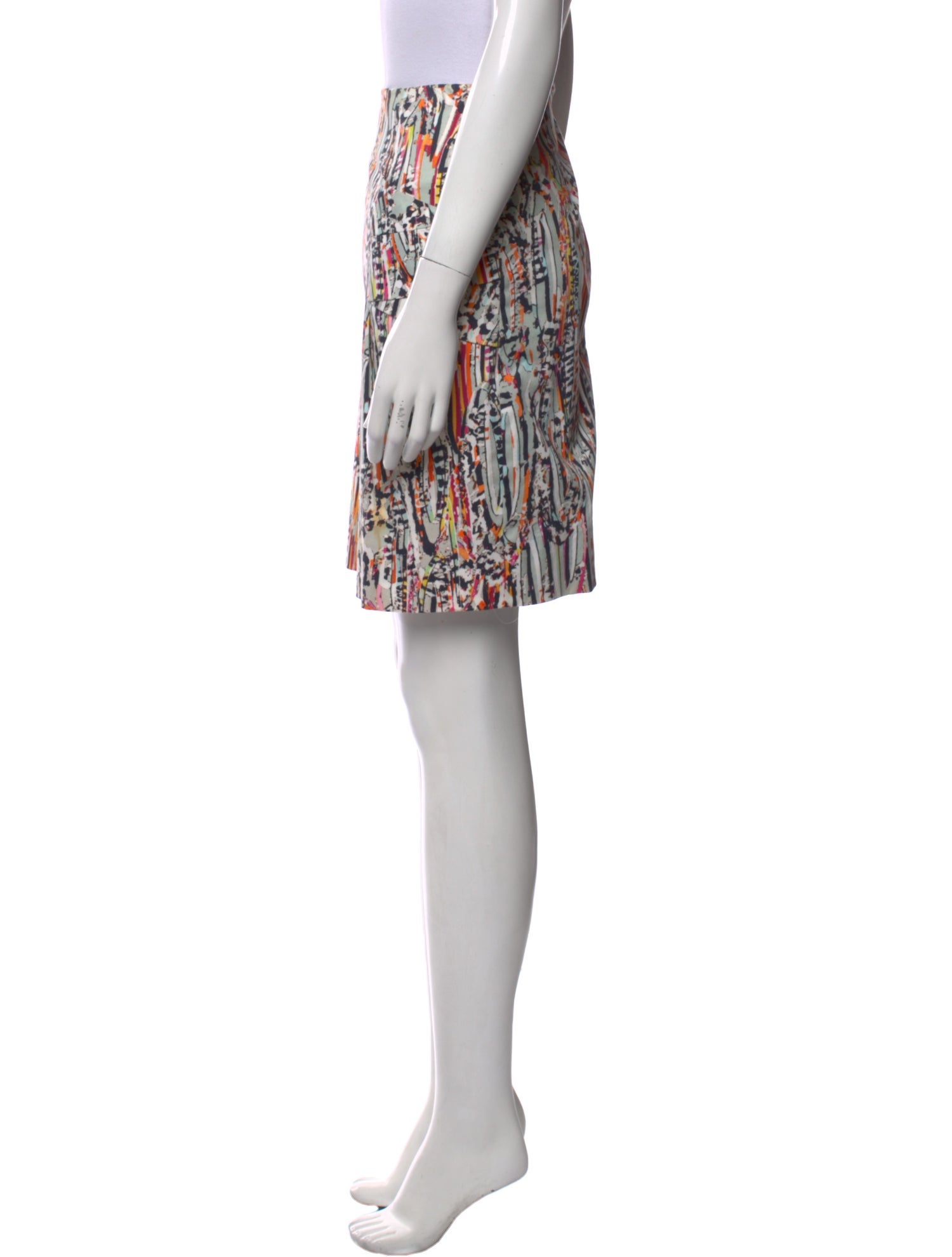 Lela Rose Printed Mini Skirt