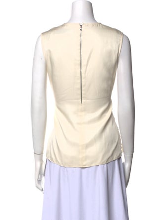 Lela Rose Lace Pattern Crew Neck Top