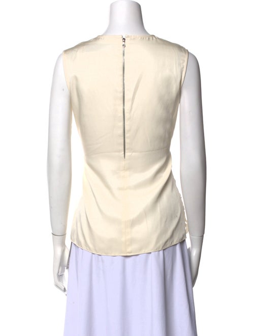 Lela Rose Lace Pattern Crew Neck Top