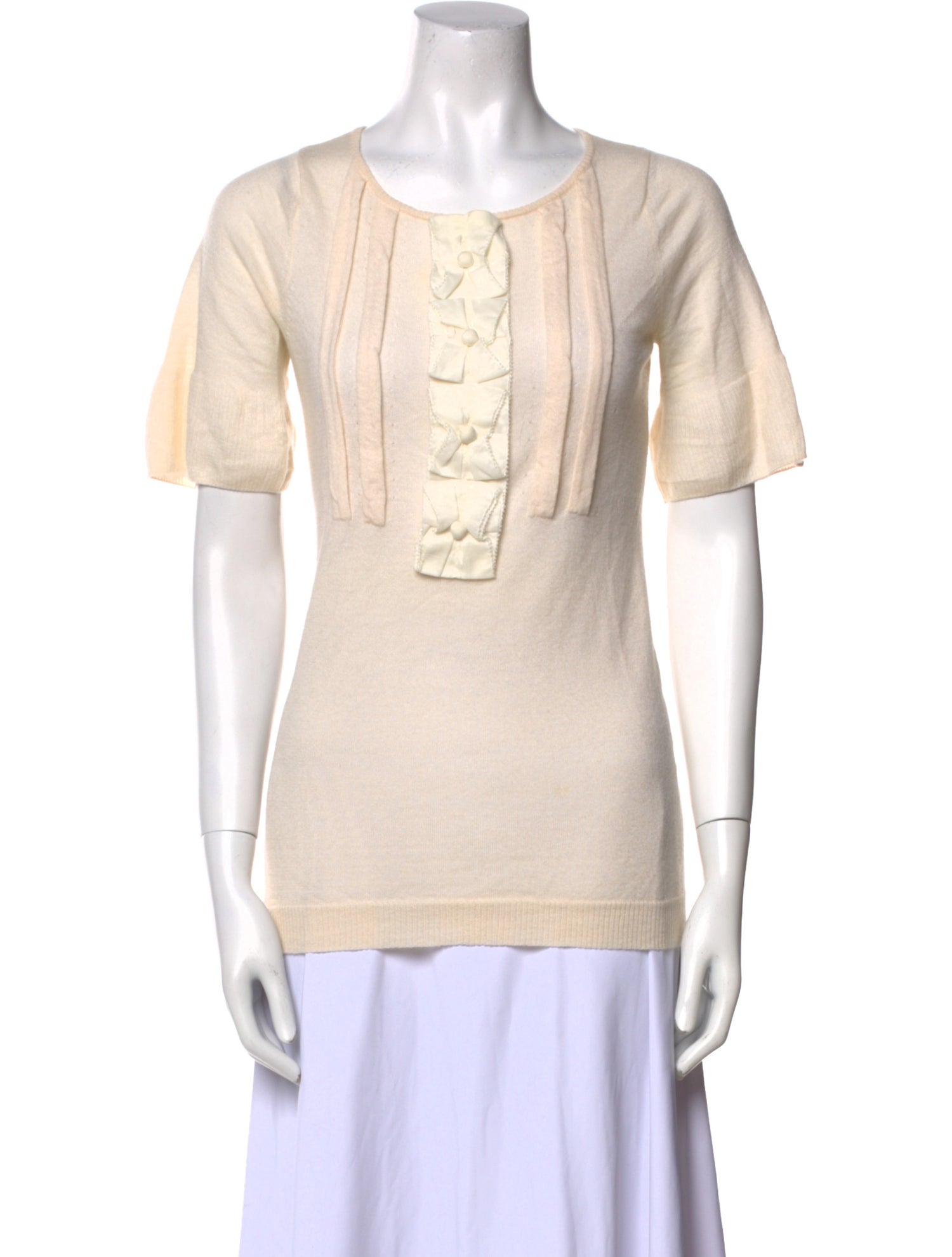 Lela Rose Cashmere Scoop Neck Sweater