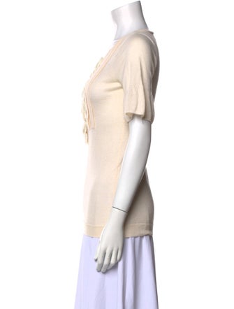 Lela Rose Cashmere Scoop Neck Sweater