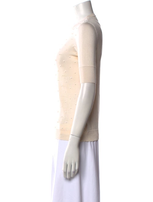 Lela Rose Silk Scoop Neck Sweater