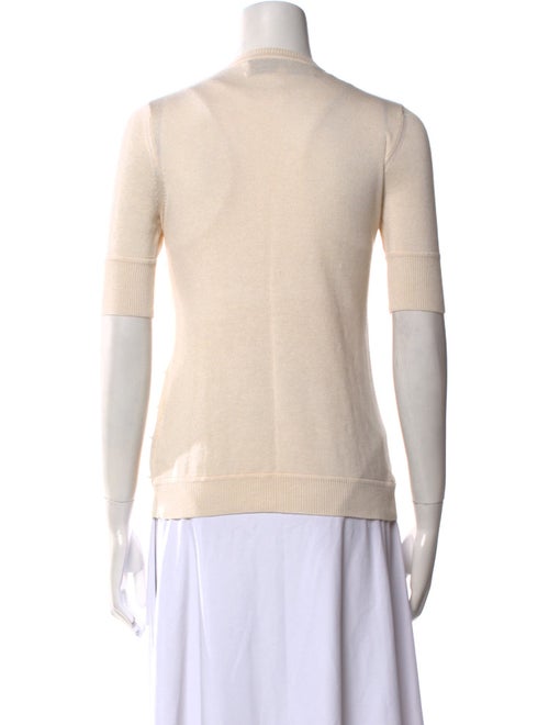Lela Rose Silk Scoop Neck Sweater