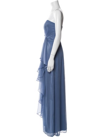 Lela Rose Strapless Long Dress