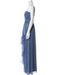 Lela Rose Strapless Long Dress