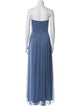 Lela Rose Strapless Long Dress
