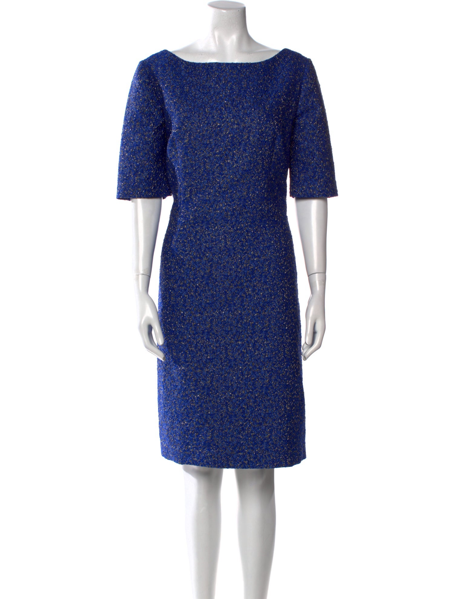 Lela Rose Bateau Neckline Knee-Length Dress