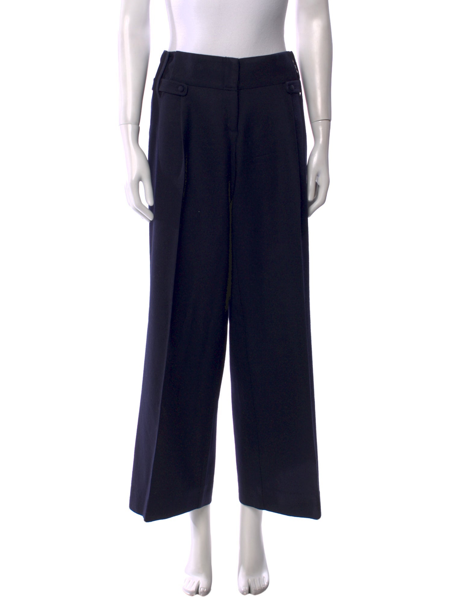Lela Rose Wool Wide Leg Pants