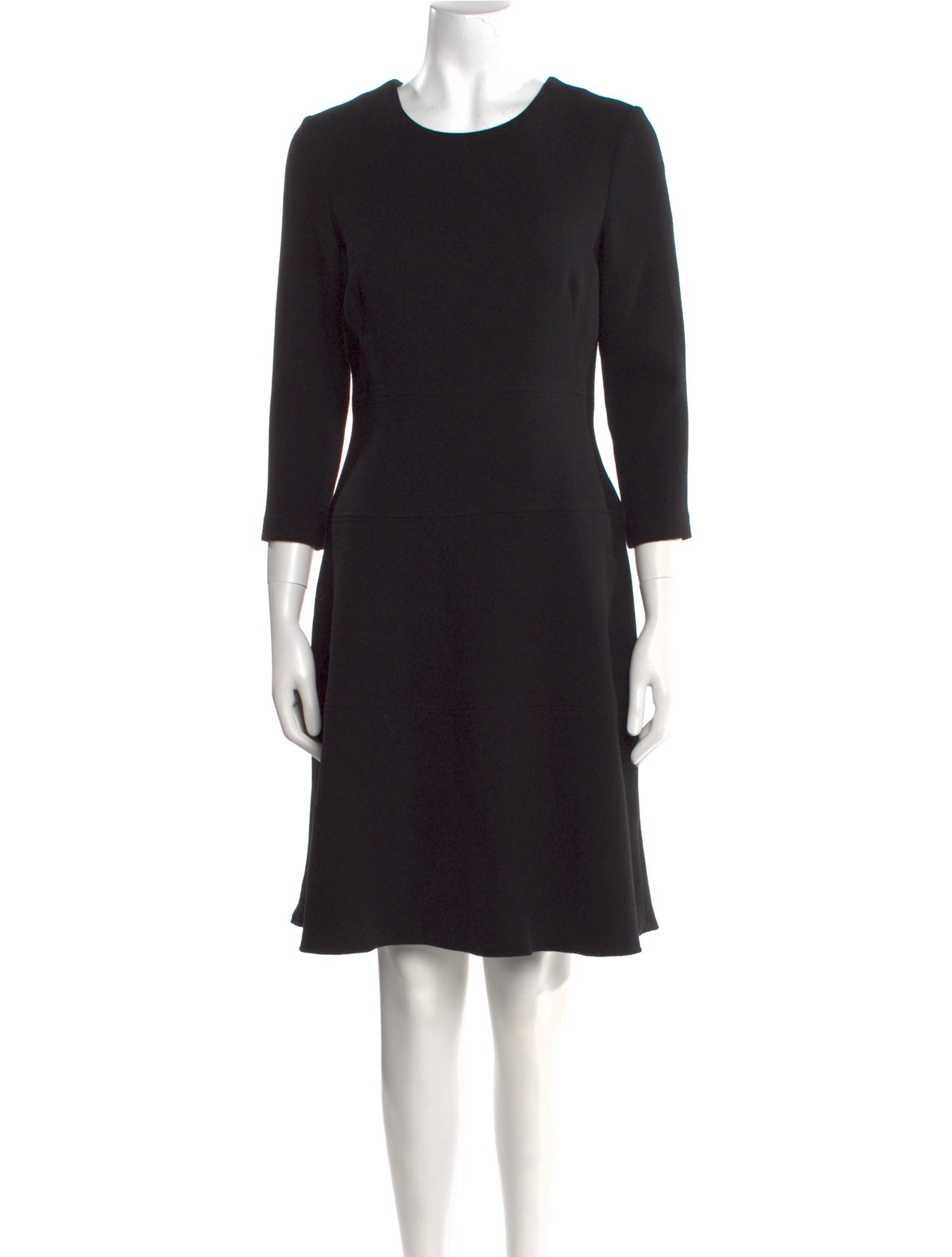 Lela Rose Crew Neck Knee-Length Dress