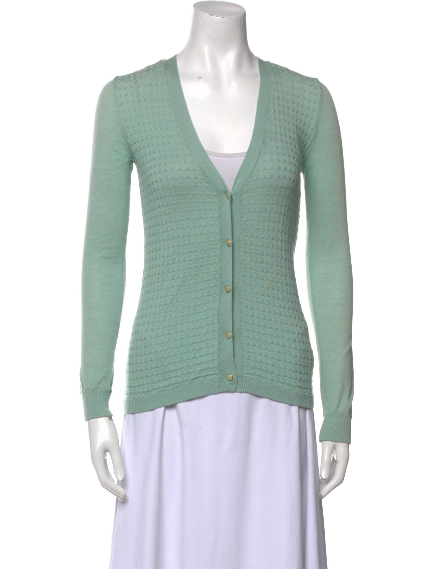 Lela Rose Cashmere V-Neck Sweater