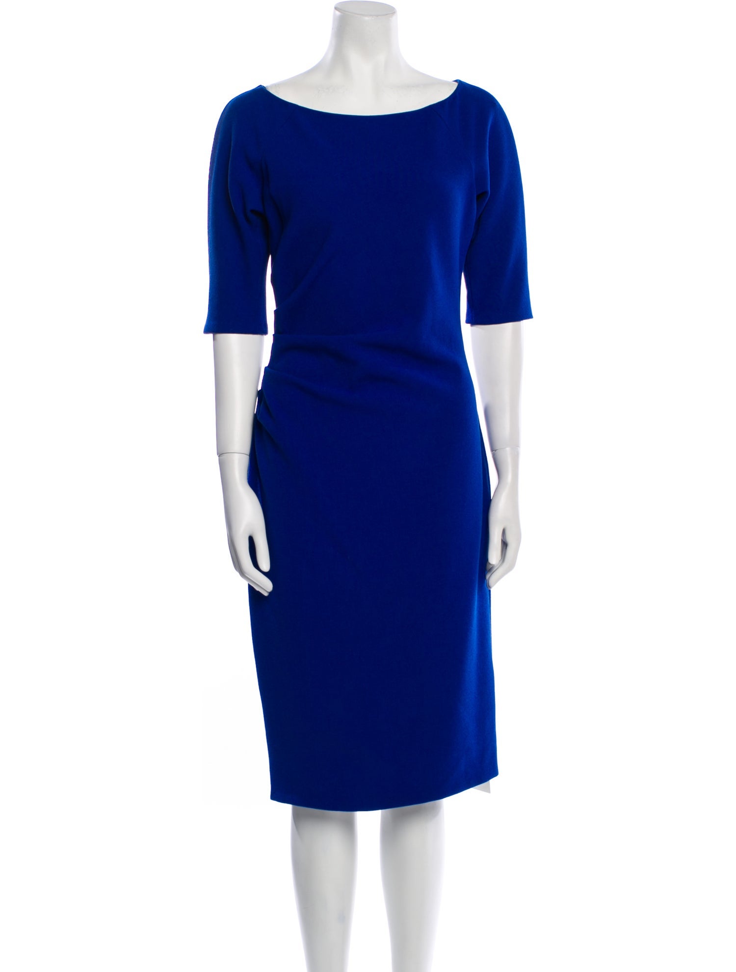 Lela Rose Bateau Neckline Midi Length Dress