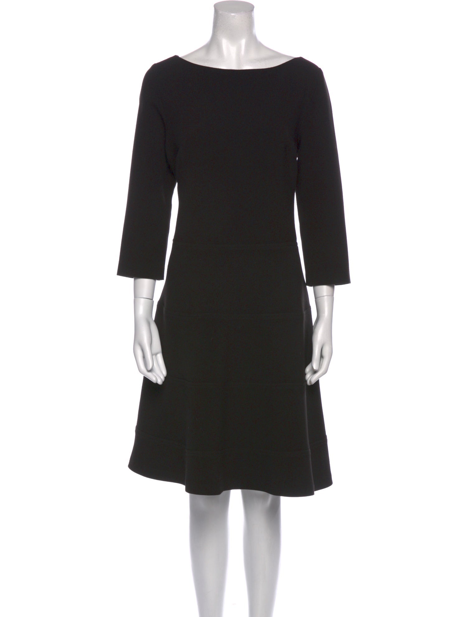 Lela Rose Bateau Neckline Knee-Length Dress