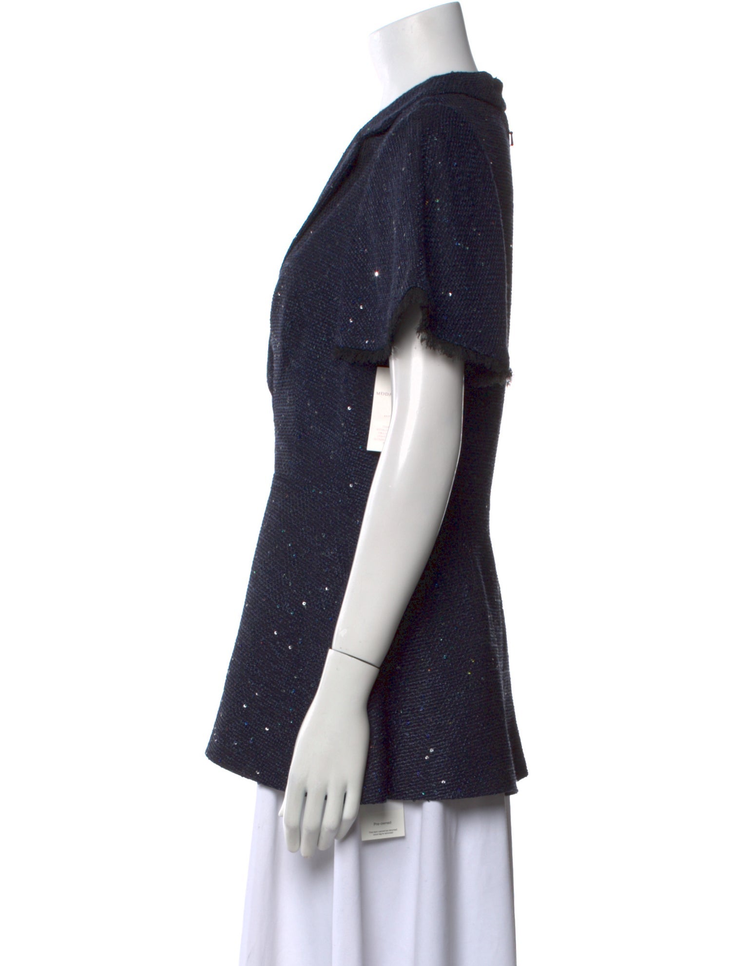 Lela Rose V-Neck Short Sleeve Blouse w/ Tags