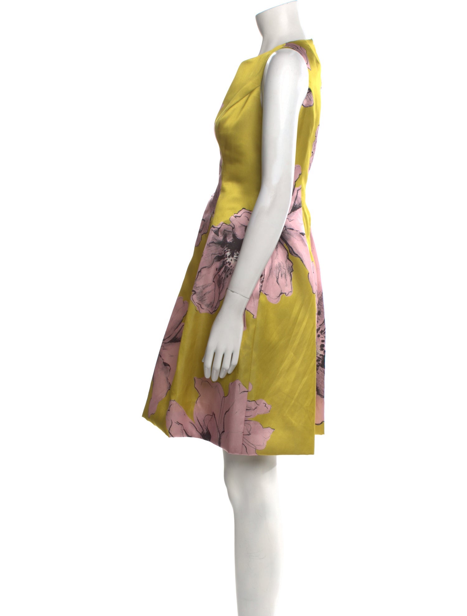 Lela Rose Floral Print Mini Dress