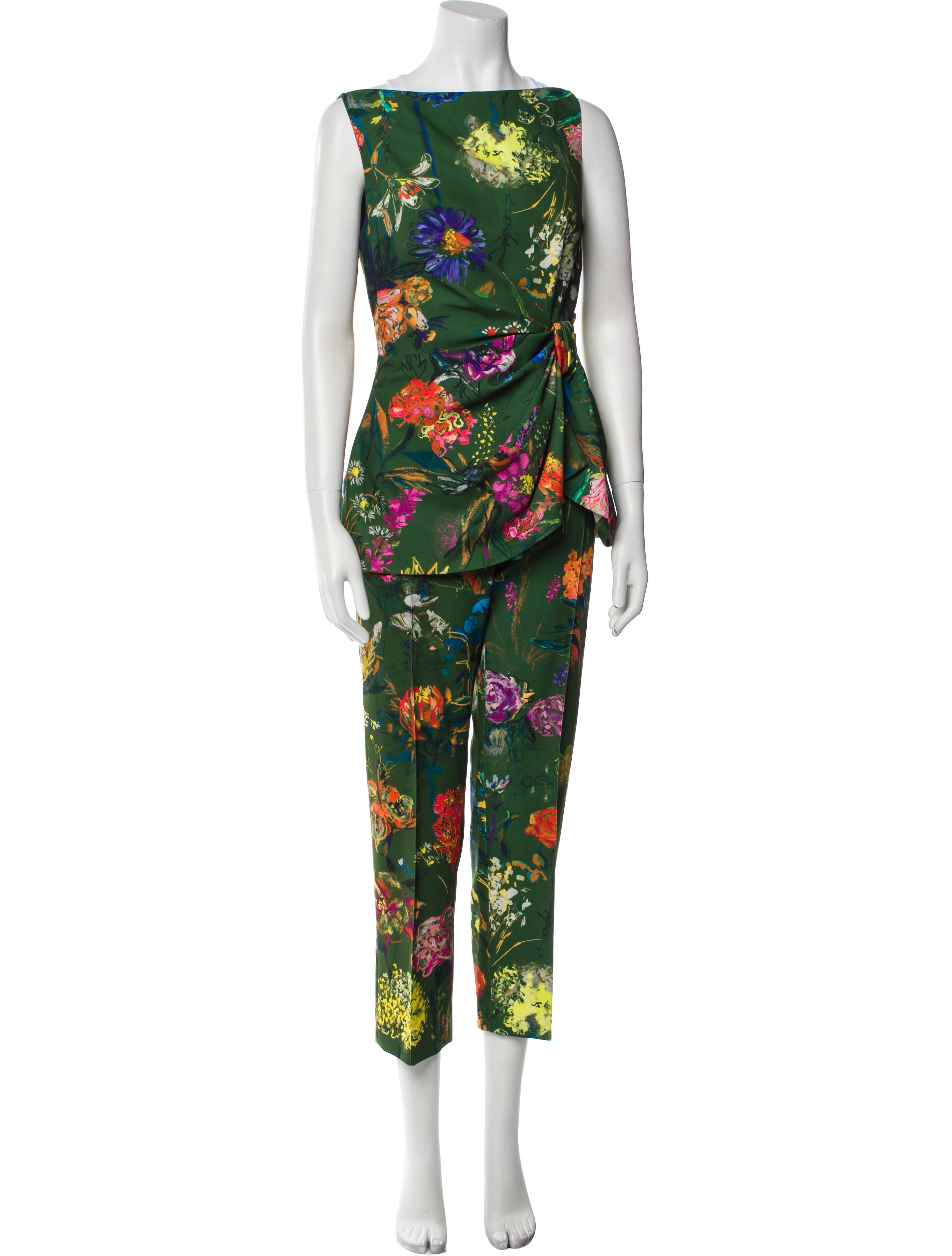 Lela Rose Floral Print Pant Set w/ Tags