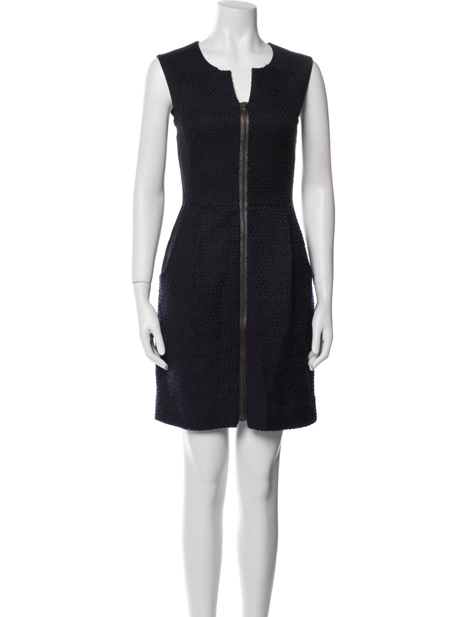 Lela Rose V-Neck Mini Dress