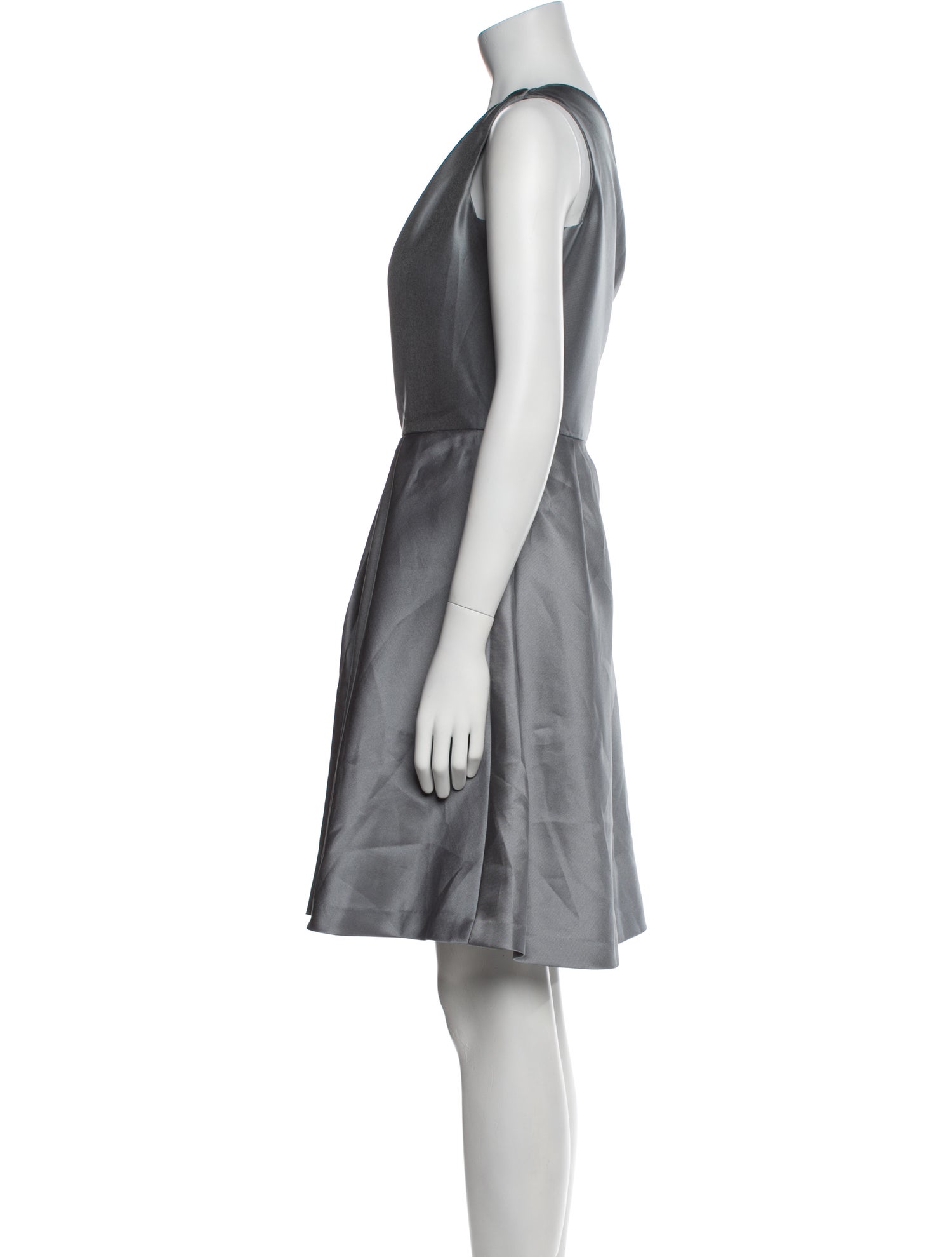 Lela Rose One-Shoulder Knee-Length Dress