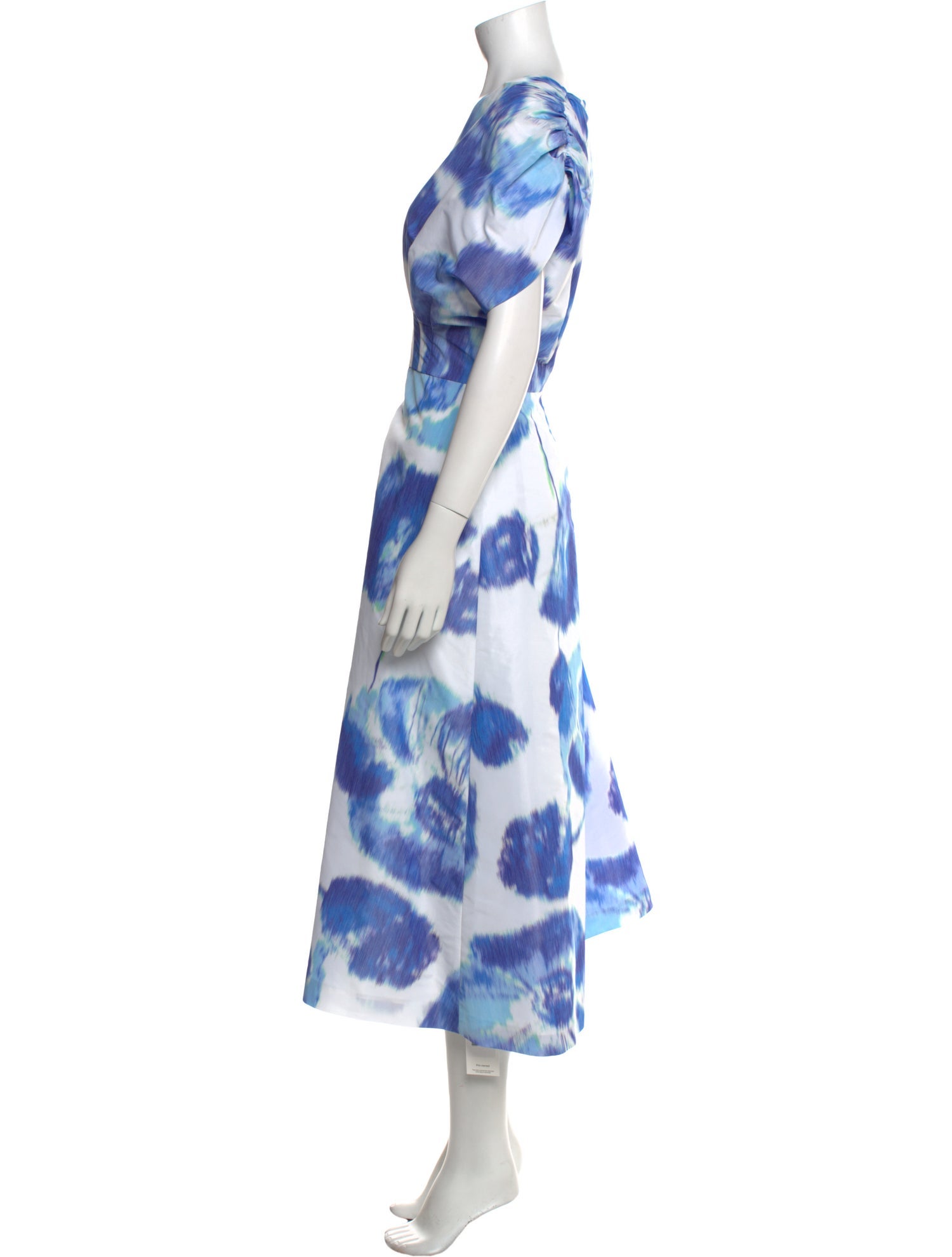 Lela Rose Tie-Dye Print Long Dress