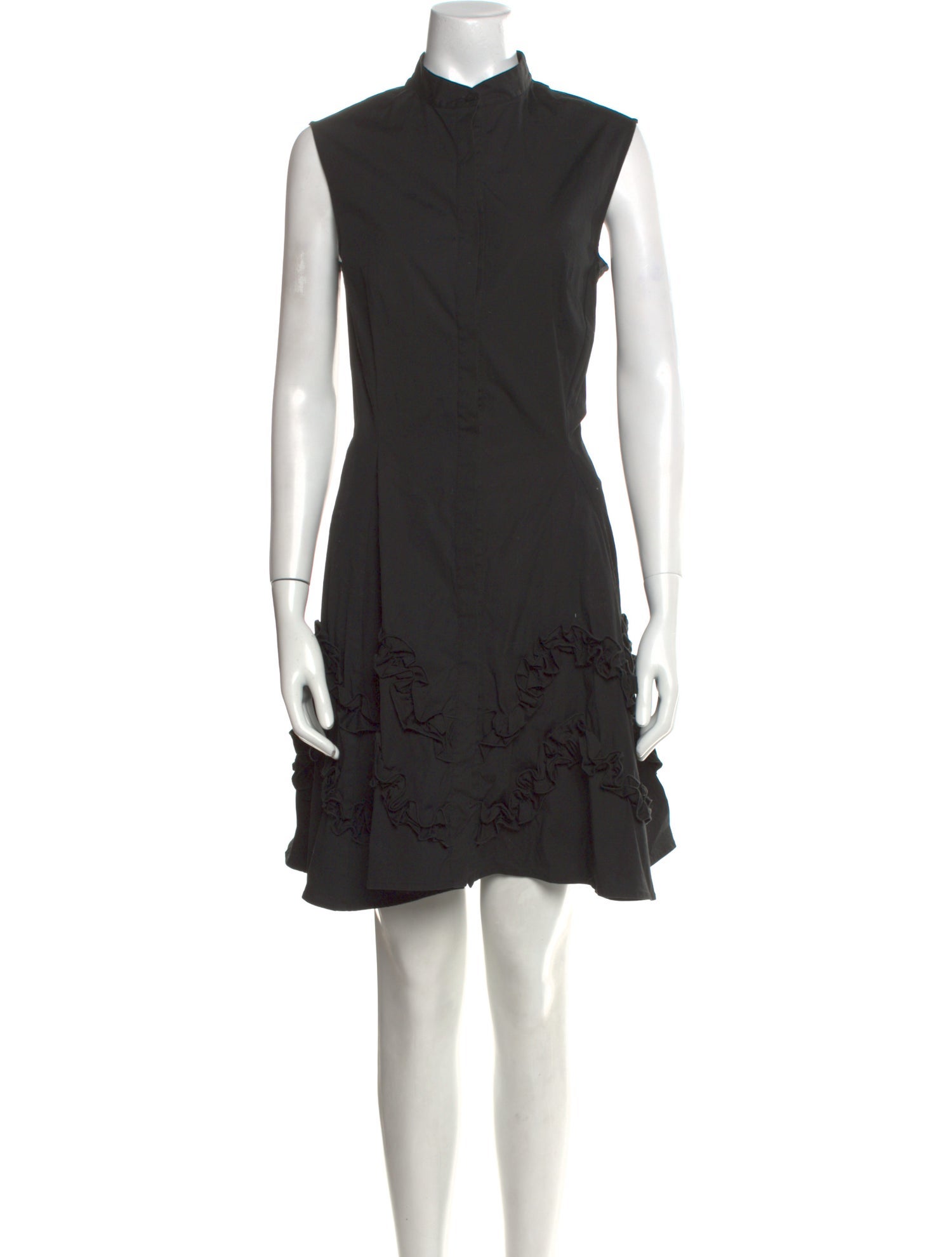 Lela Rose Mock Neck Mini Dress