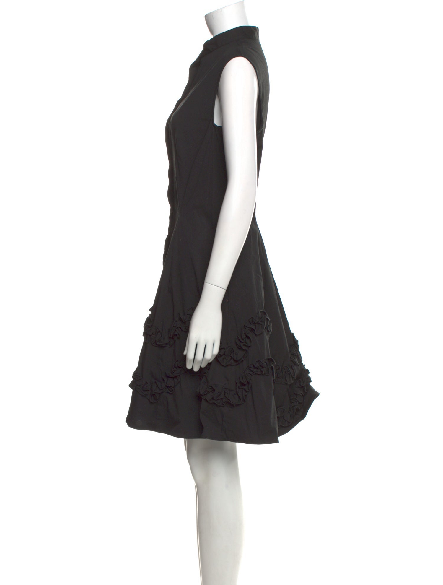 Lela Rose Mock Neck Mini Dress