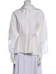 Lela Rose Long Sleeve Button-Up Top