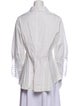 Lela Rose Long Sleeve Button-Up Top