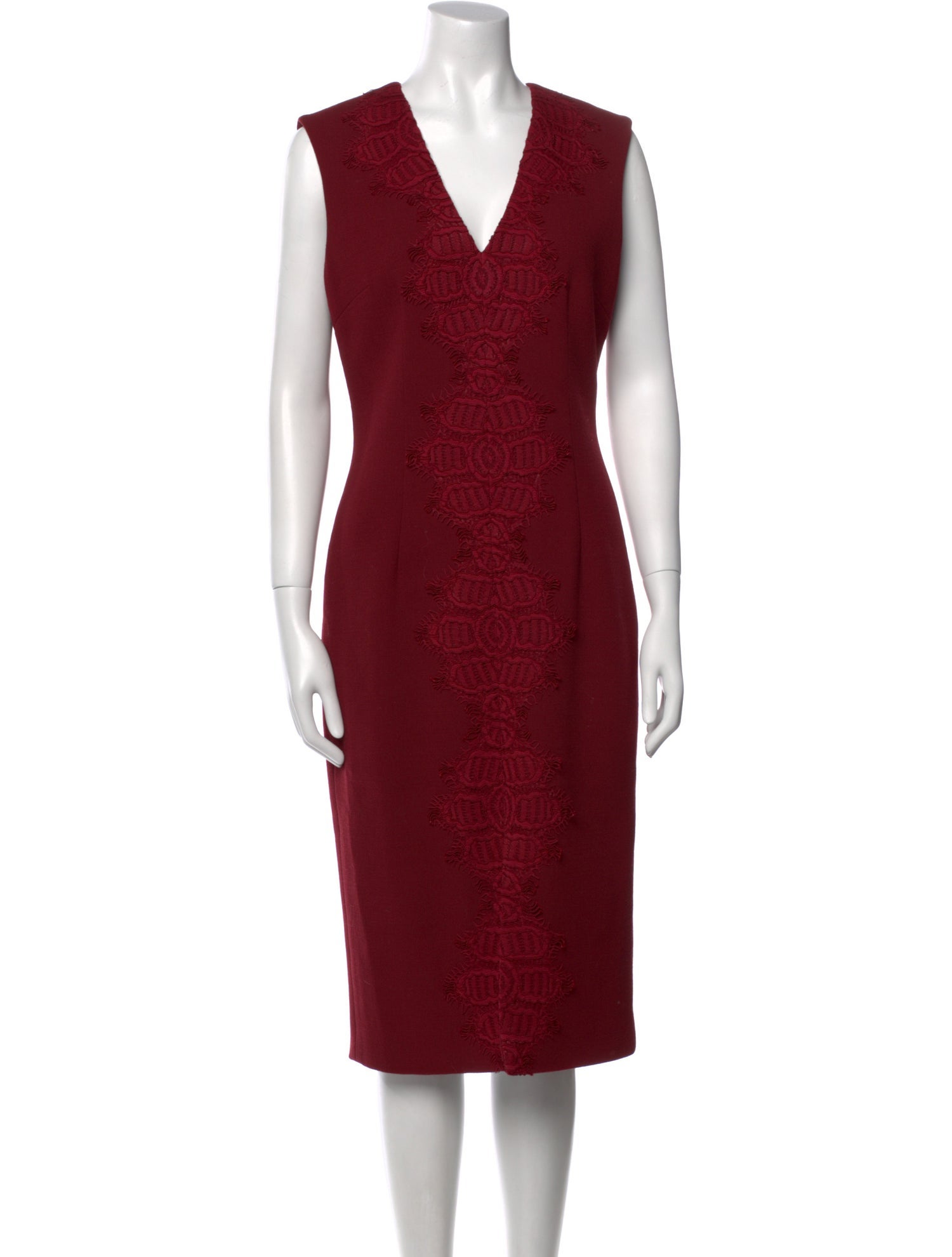 Lela Rose Printed Midi Length Dress