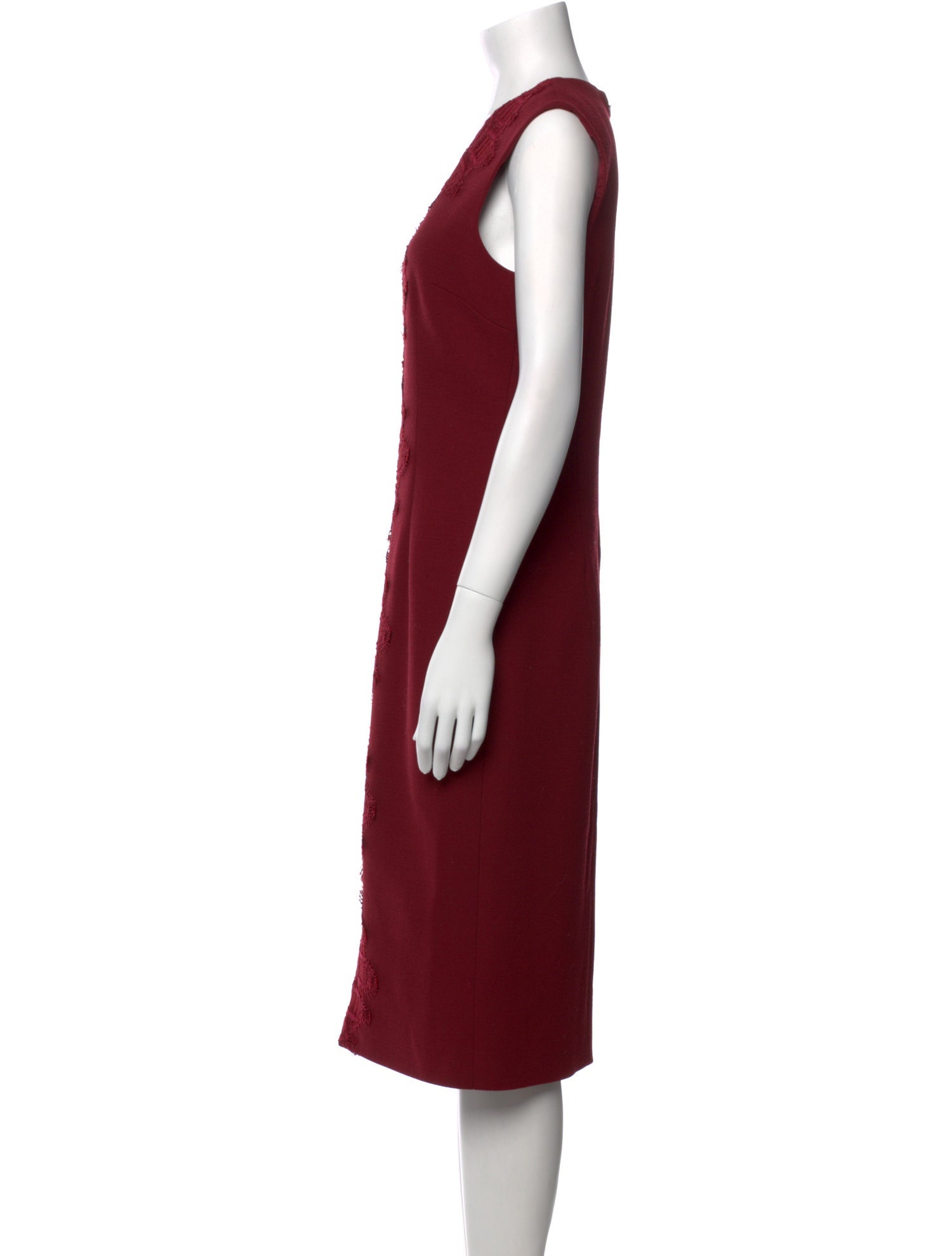 Lela Rose Printed Midi Length Dress