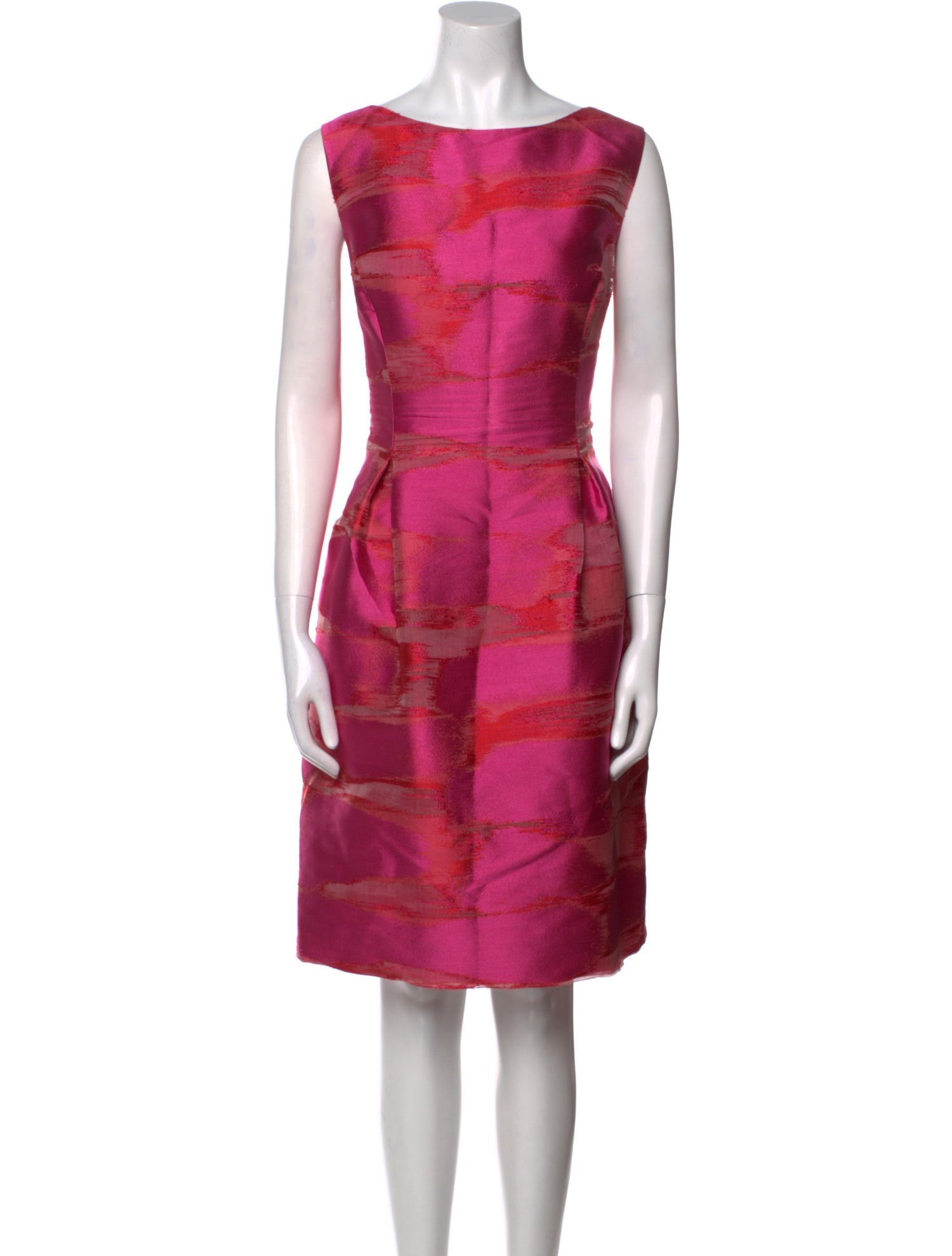 Lela Rose Printed Knee-Length Dress
