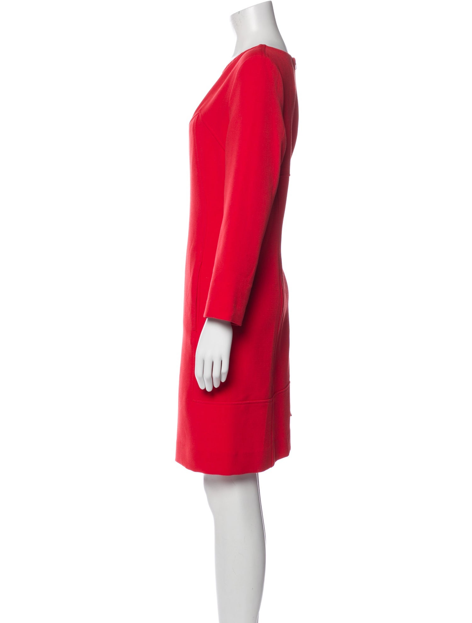 Lela Rose Scoop Neck Knee-Length Dress