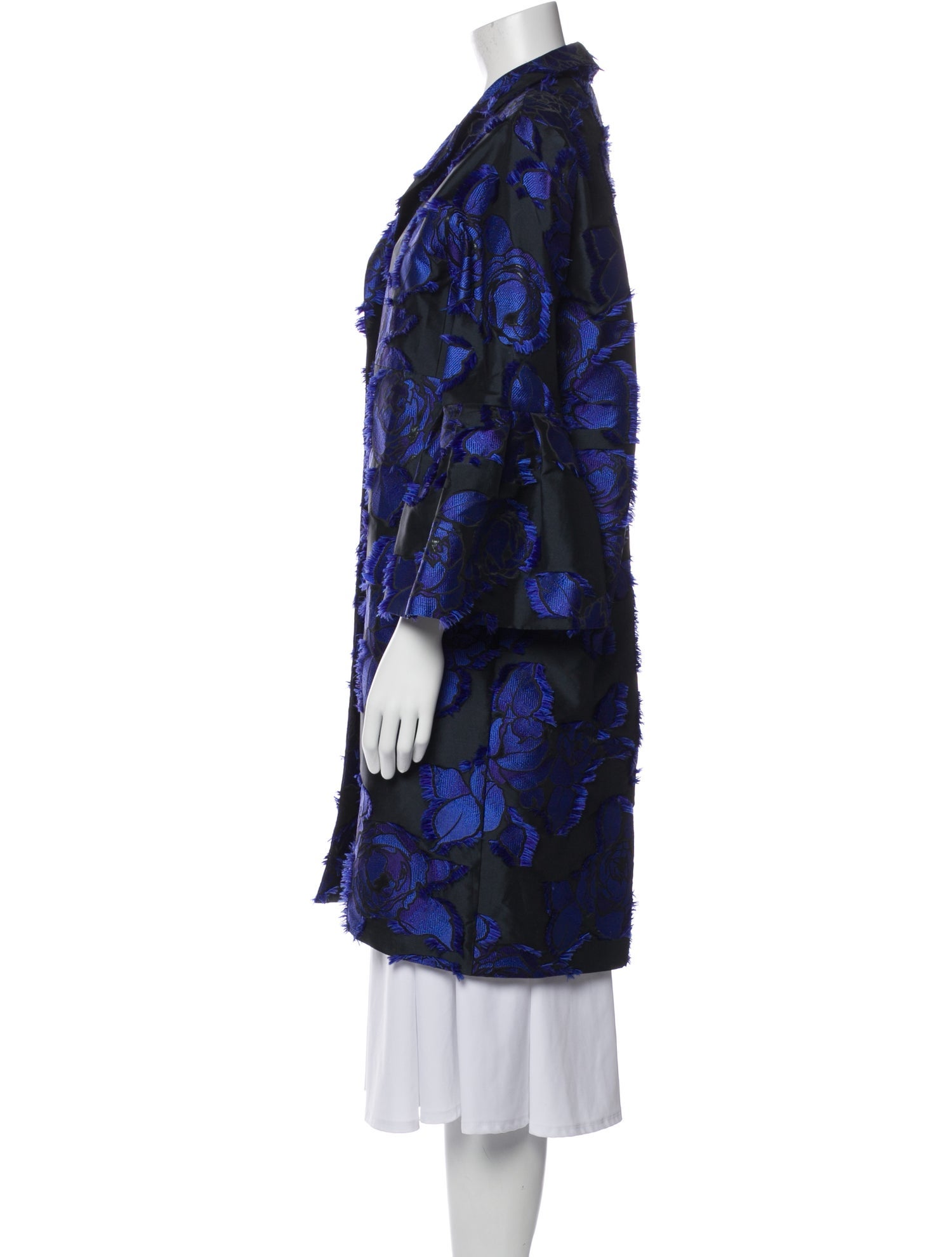 Lela Rose Floral Print Coat