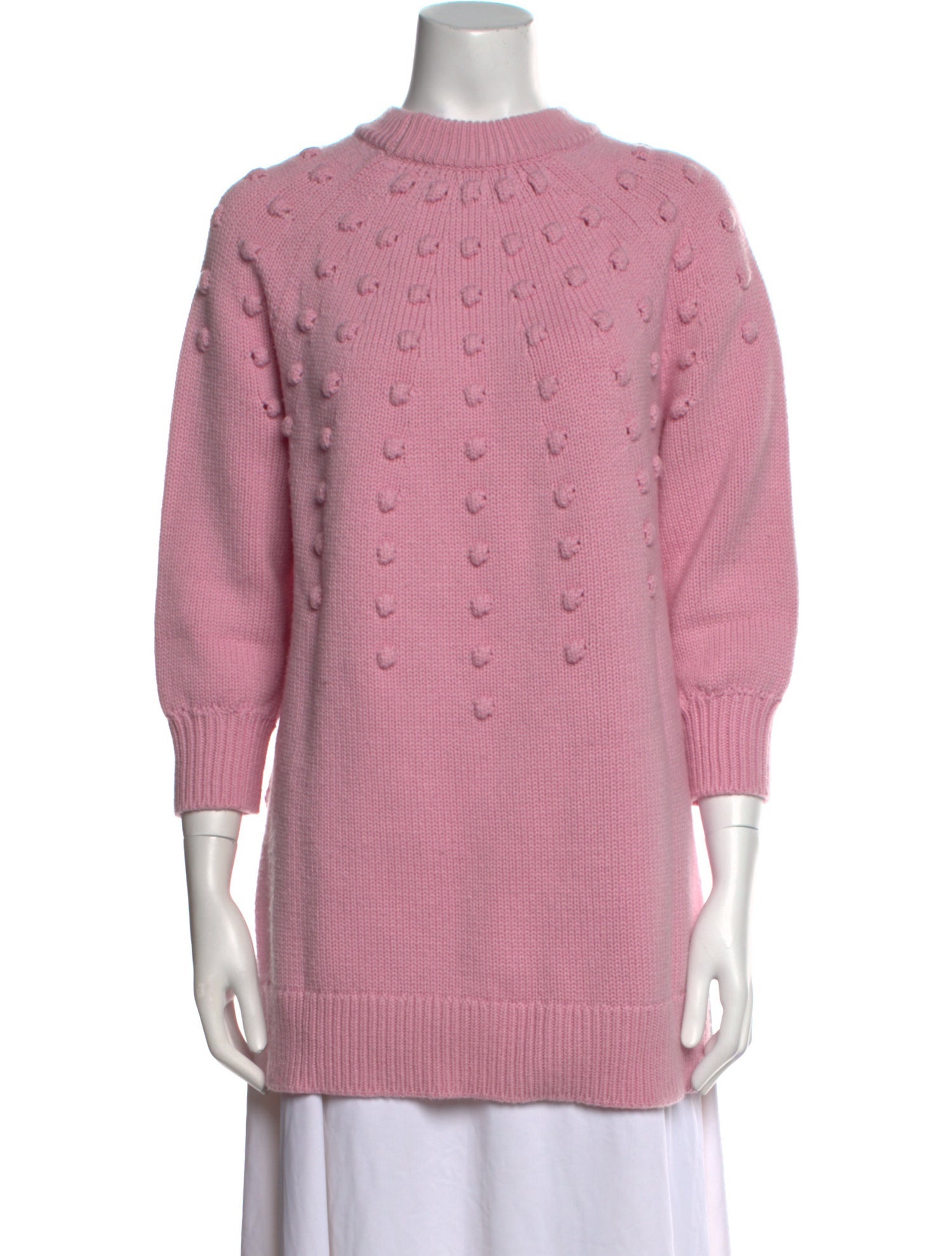 Lela Rose Wool Mock Neck Sweater