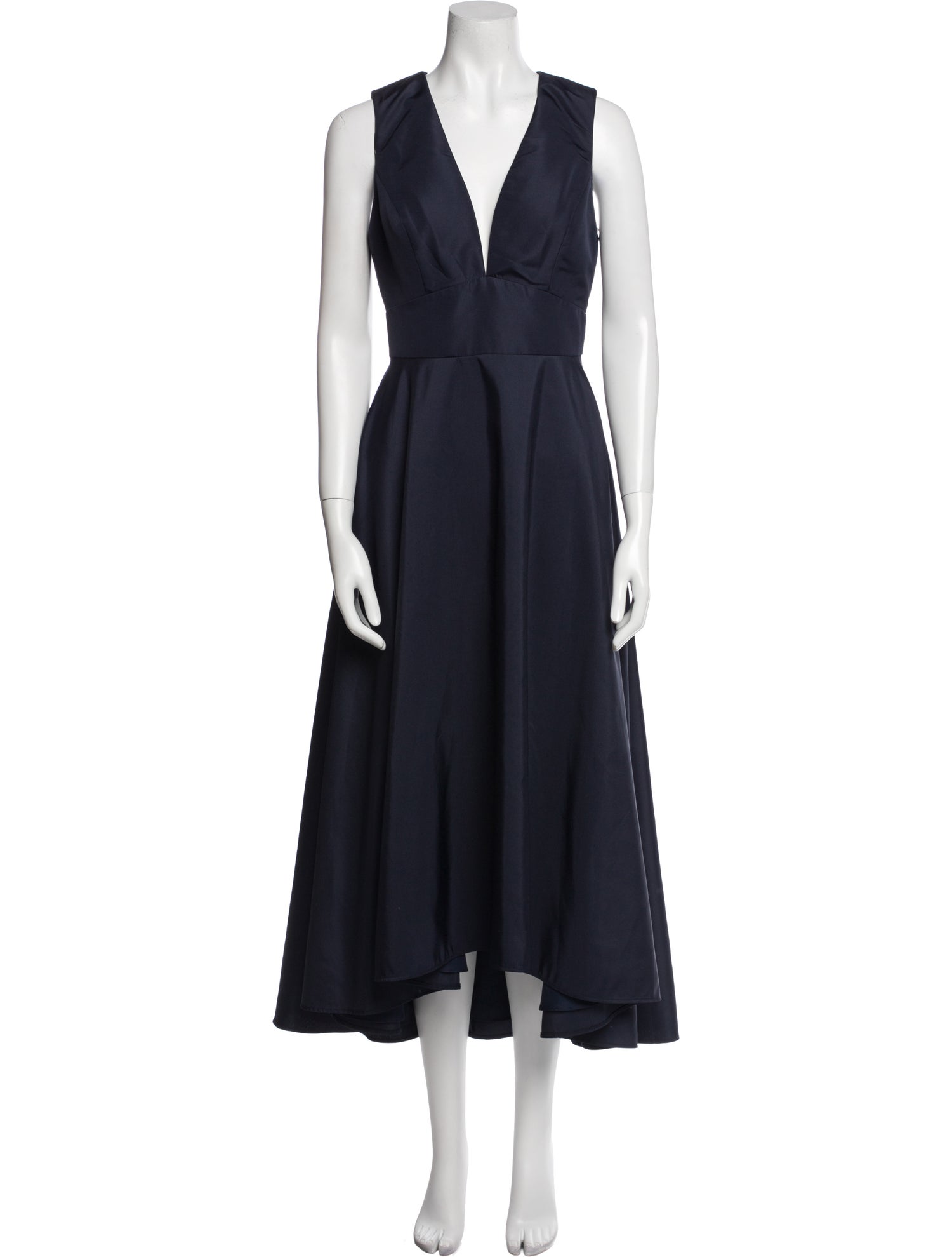 Lela Rose V-Neck Midi Length Dress