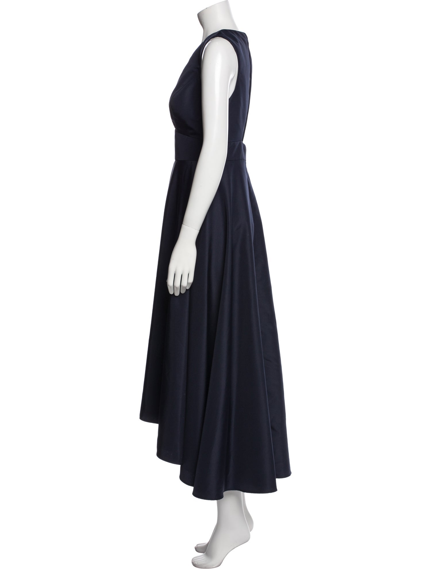 Lela Rose V-Neck Midi Length Dress