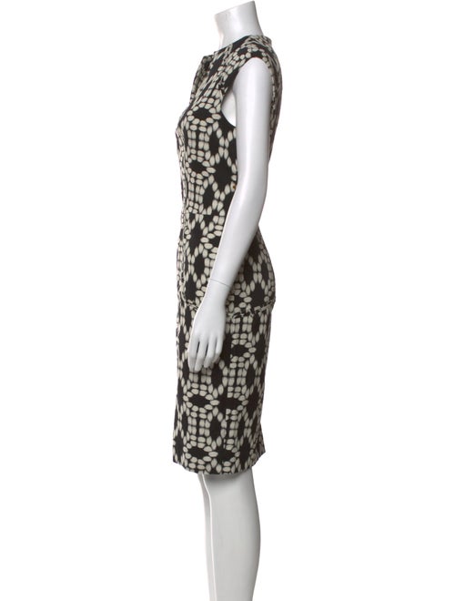 Lela Rose Printed Knee-Length Dress
