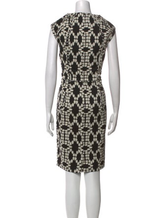 Lela Rose Printed Knee-Length Dress